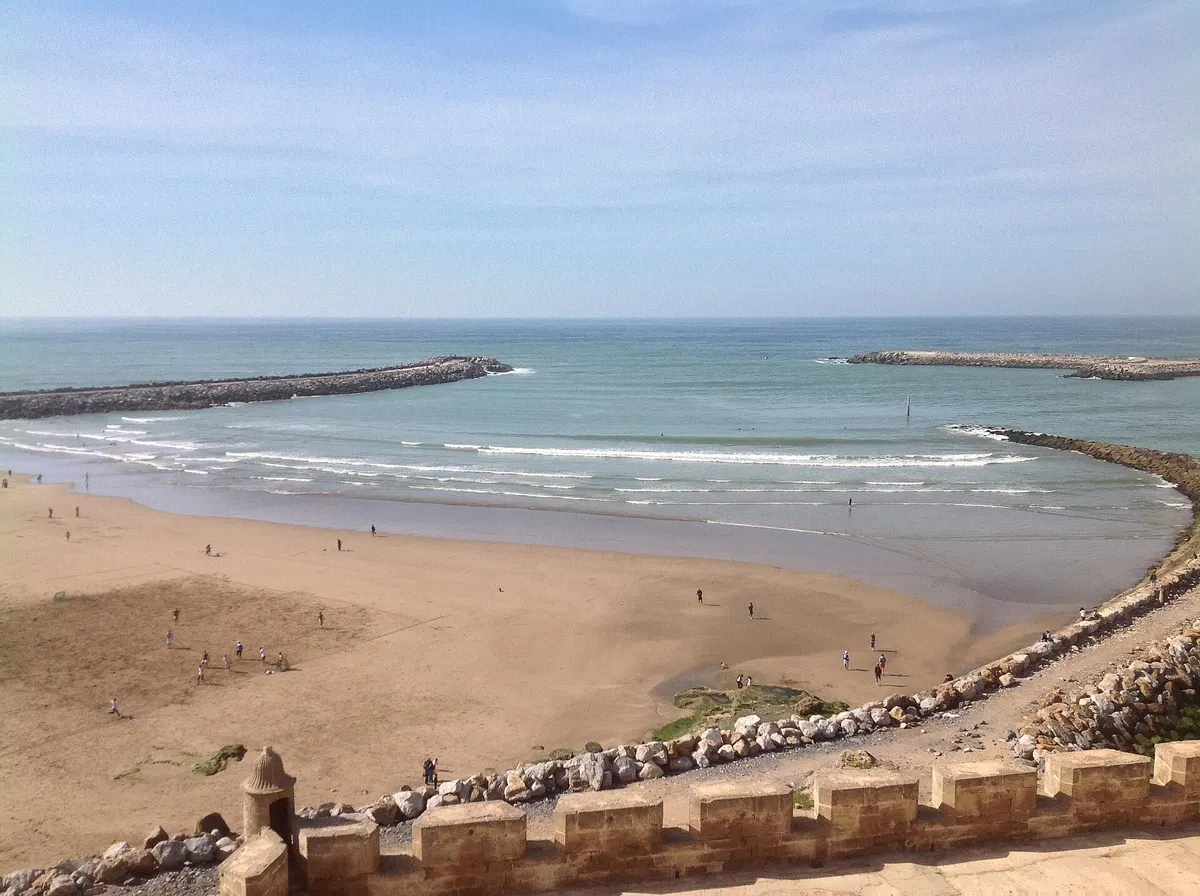 The beach